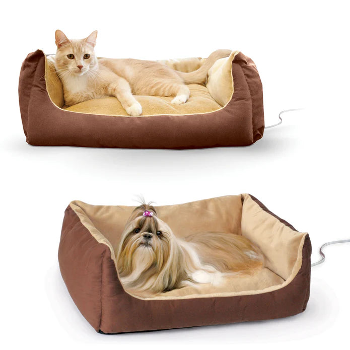 K&H Pet Products Thermo-Pet Cuddle Cushion Brown 14″ x 23″ x 7″ – KH4061