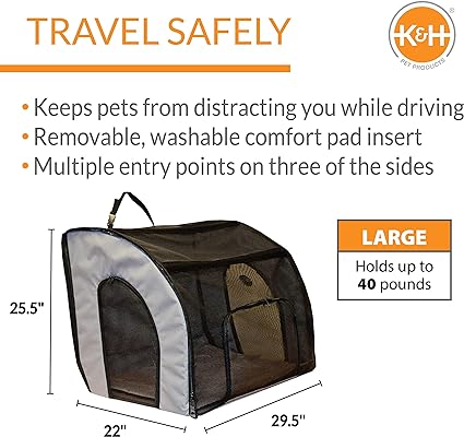 K&H Pet Products Pet Travel Safety Carrier