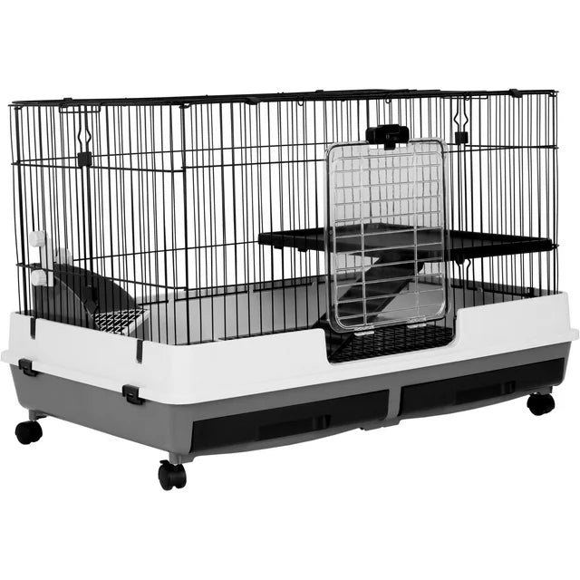 A&E Cage 39"x26"x26" DELUXE 2 Level Small Animal Cage