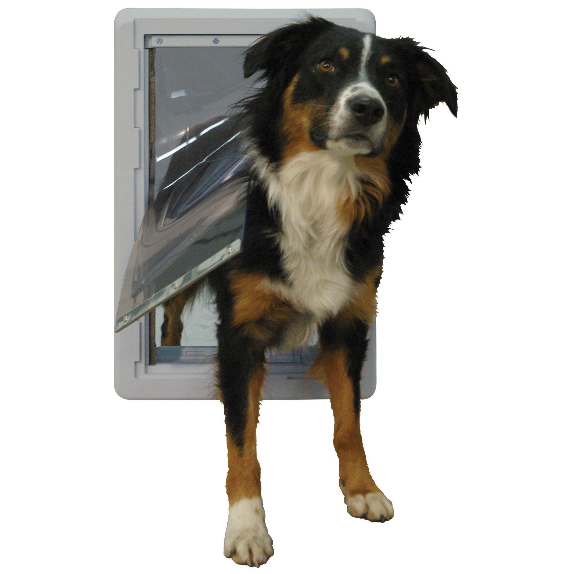 Ideal Pet Products Ruff-Weather Pet Door Medium Grey 5.56″ x 11.37″ x 17.50″