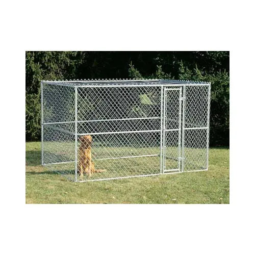 Midwest Chain Link Portable Dog Kennel Silver 120″ x 72″ x 72″ 