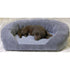 K&H Pet Products Ortho Bolster Sleeper Pet Bed Large Gray Velvet 40″ x 33″ x 9.5″ – KH4722