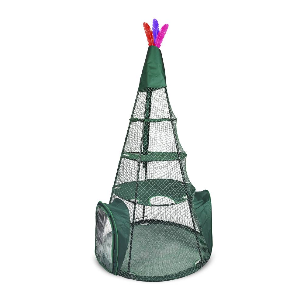 Kittywalk Teepee Outdoor Cat Enclosure Green 