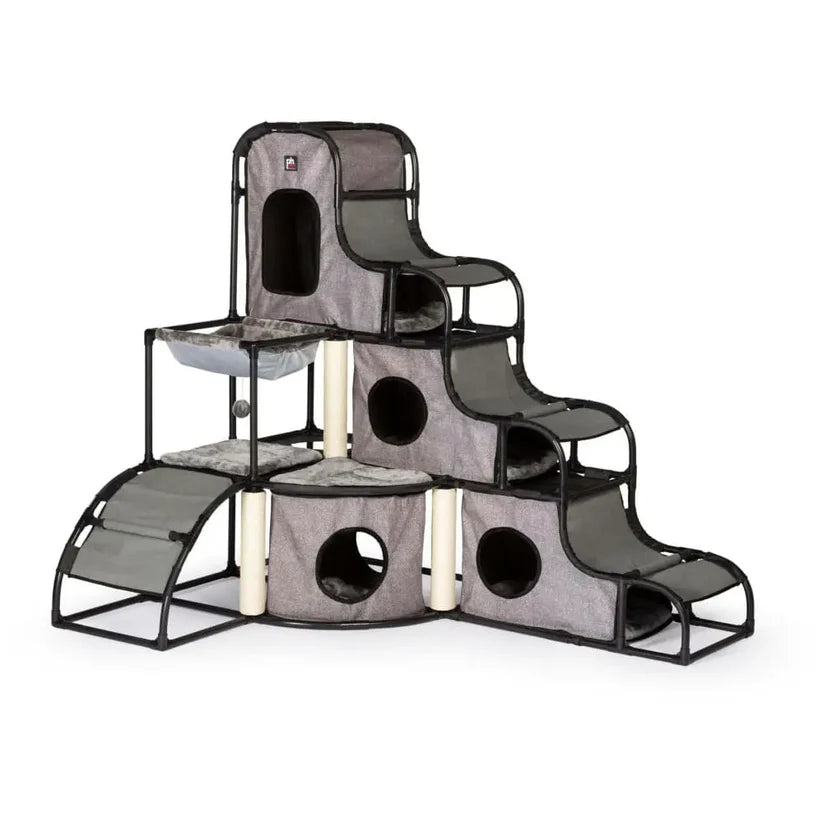 Prevue Pet Products Catville Cat Tower Gray Print