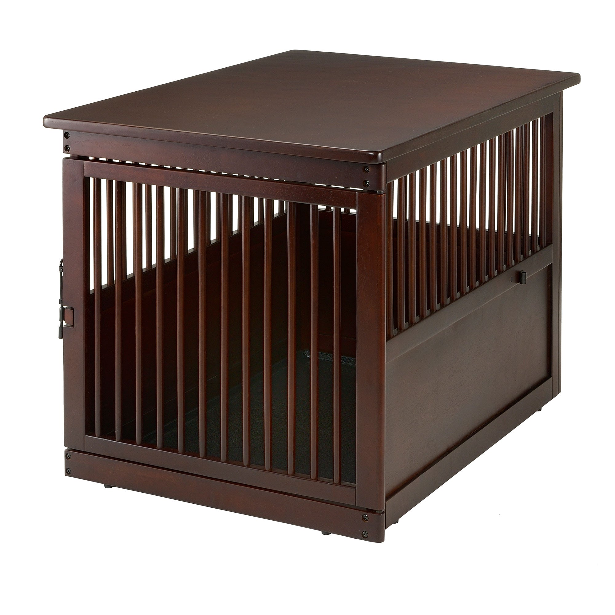 Richell Wooden End Table Dog Crate Large Dark Brown 41.5″ x 29.9″ x 29.5″