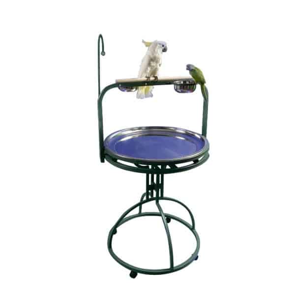 A&E Cage 5-2828 Platinum 28" Diameter Play Stand with Toy Hook