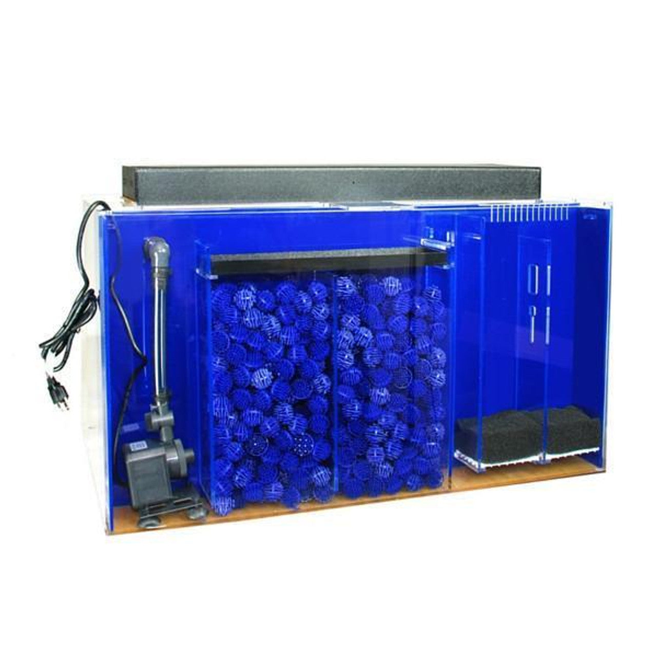 Clear-For-Life 125-Gallon 72"Lx18"Wx20"H Short Flat Back Hexagon Acrylic Uniquarium