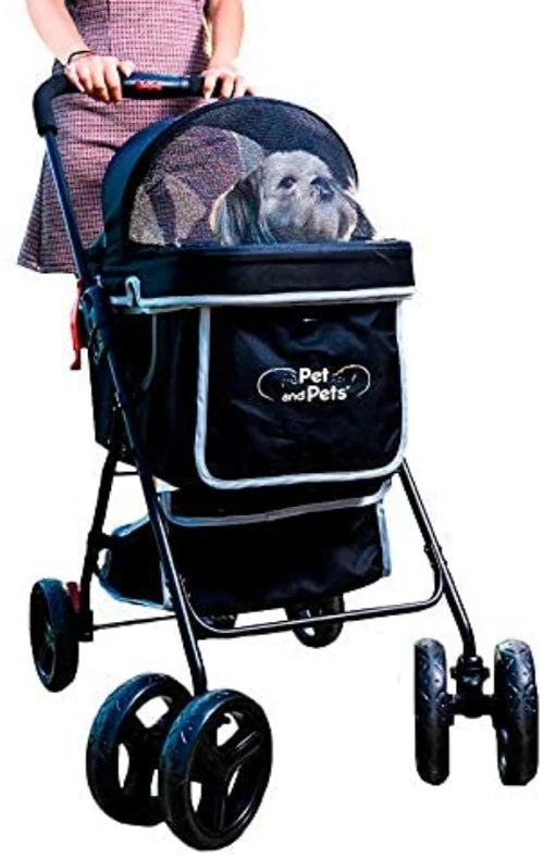 Petique Swift Pet Stroller-Black