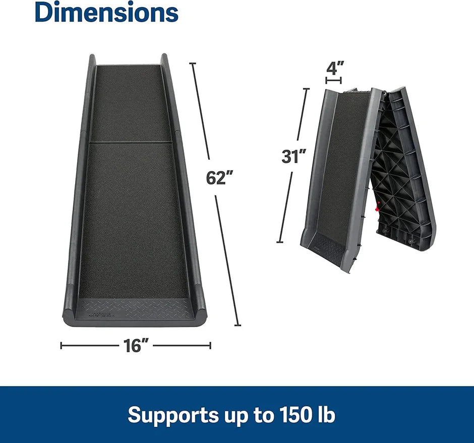 PetSafe Solvit UltraLite Bi-fold Pet Ramp 62″ x 16″ x 4"